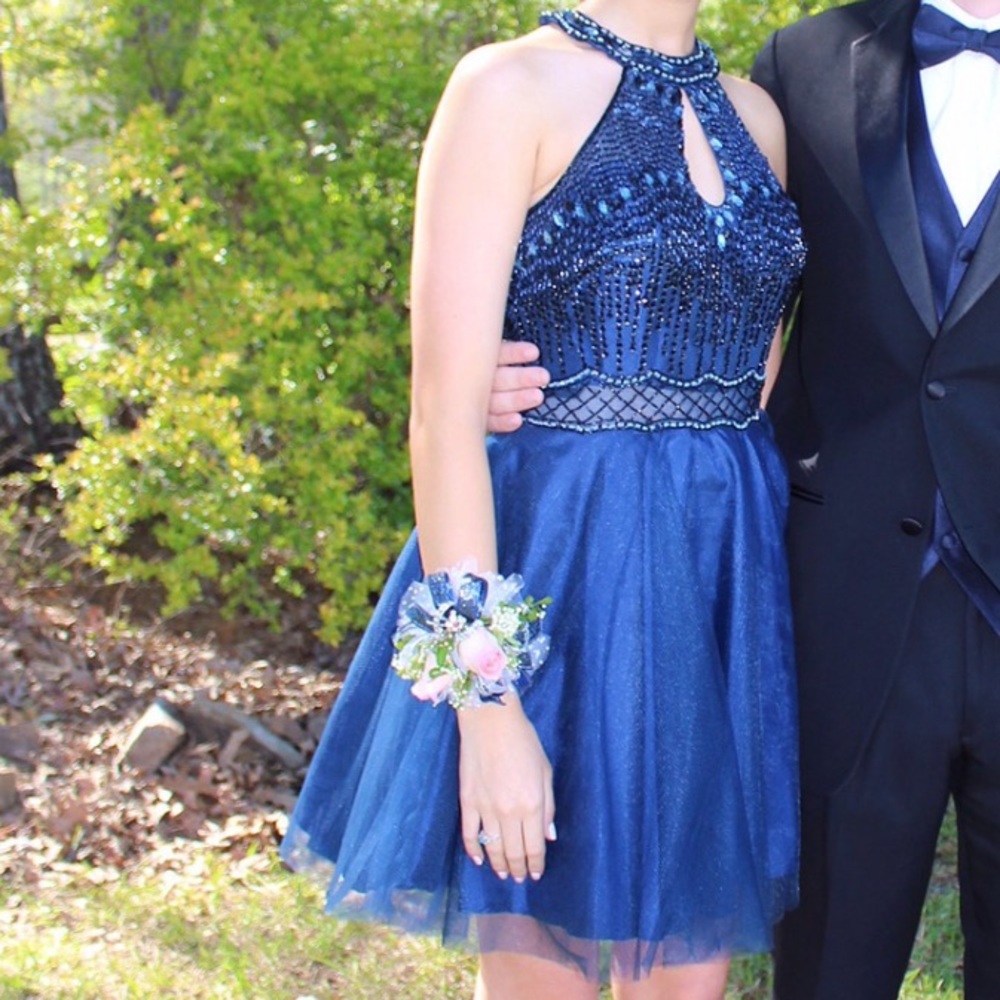 Navy Prom Dress Size 4